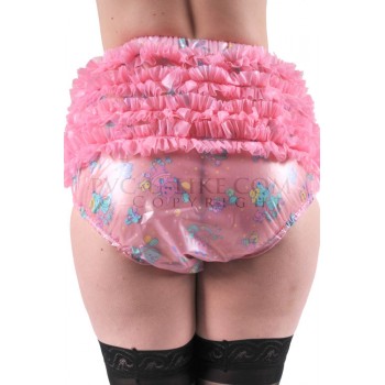 PUL PVC - Rüschen-Gummihose Windelhose geschlossen PA14 AB FRILLY PANTS - ALLE GRÖSSEN & FARBEN